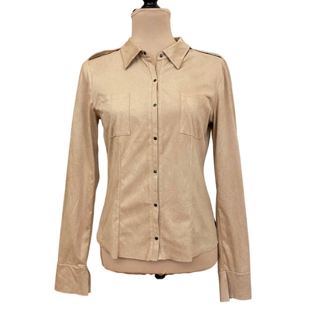 Kenneth Cole Snap Button-Down Long Sleeve Shirt Size S